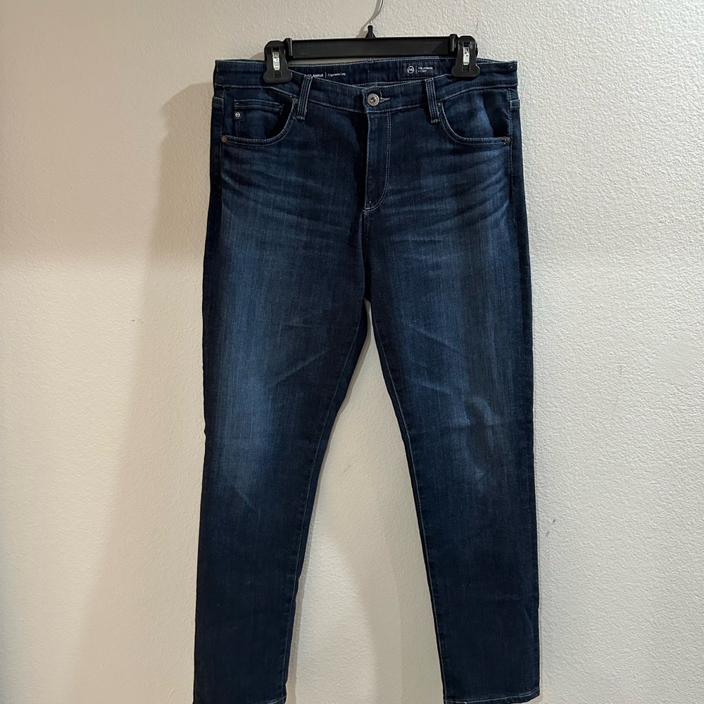 Ag Adriano Goldschmied Blue Skinny Jeans with Stretch